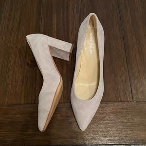 Marc Fisher Grey Block Heel